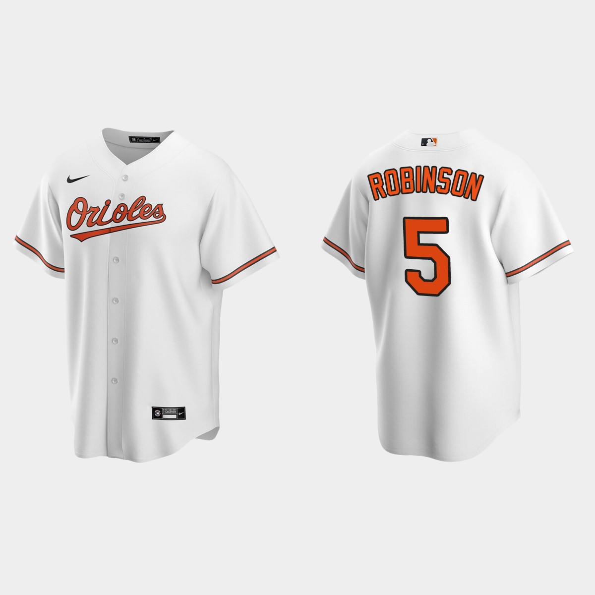 Baltimore Orioles #5 Brooks Robinson White 2020 Home Jersey