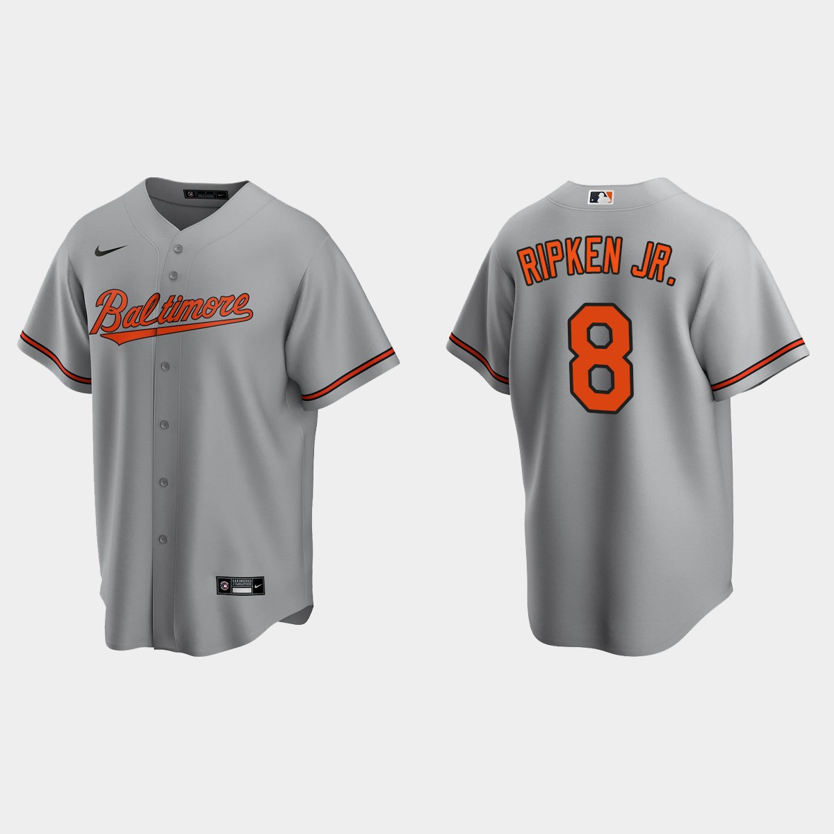 Baltimore Orioles #8 Cal Ripken Jr. Gray 2020 Road Jersey