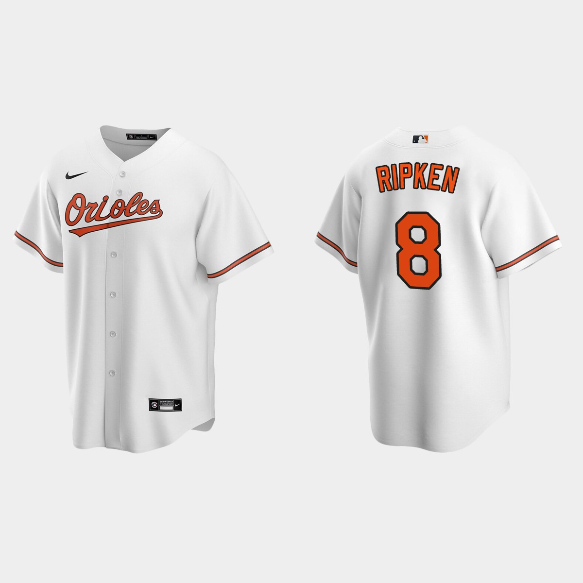 Baltimore Orioles #8 Cal Ripken Jr. White 2020 Home Jersey