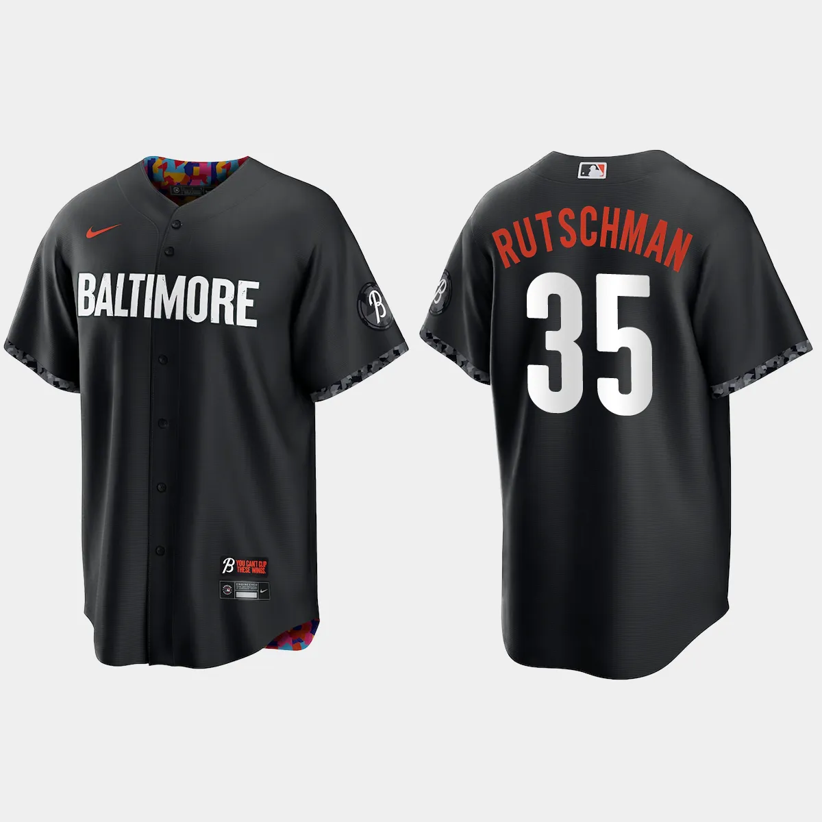 Baltimore Orioles Adley Rutschman 2023 City Connect Jersey - Black