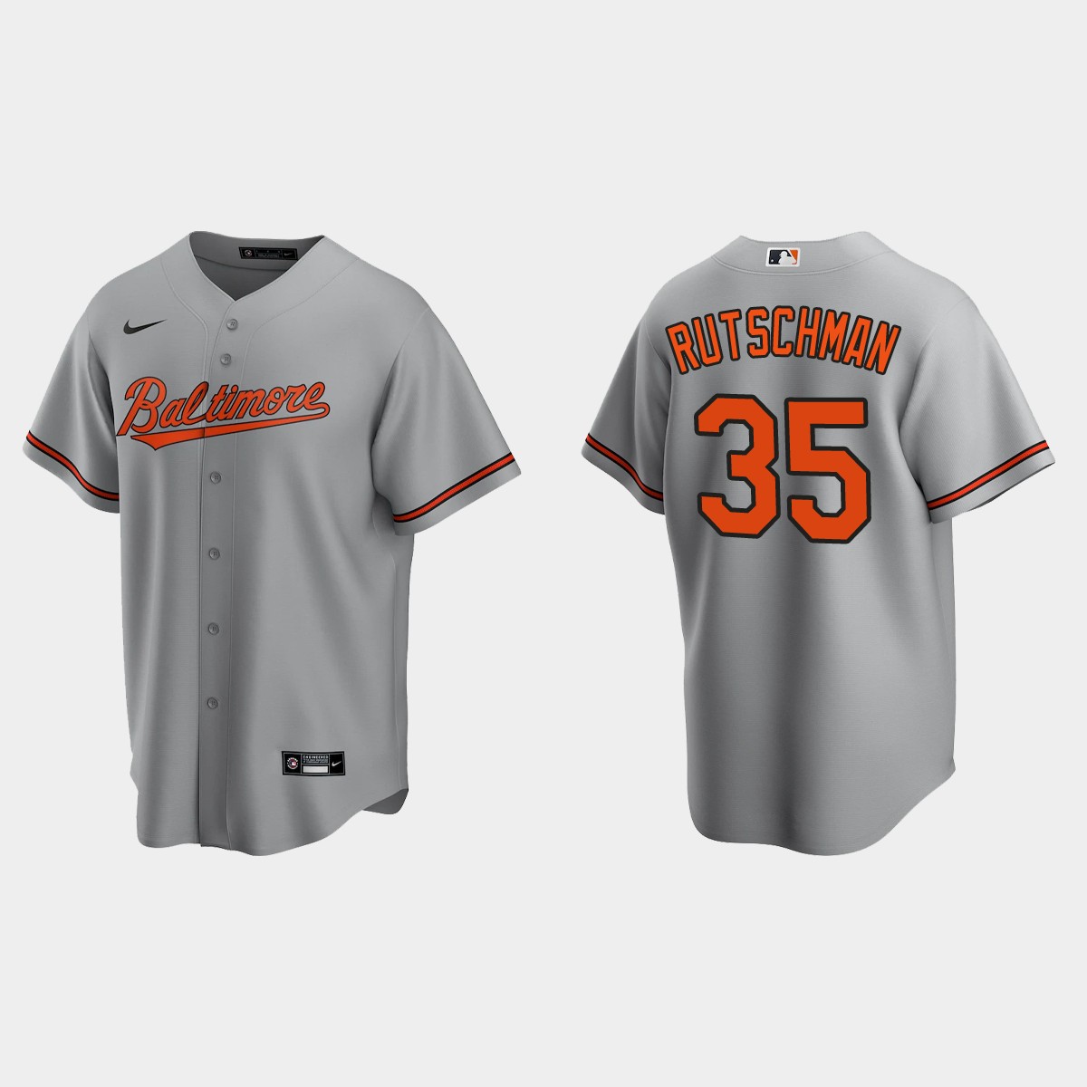 Baltimore Orioles Adley Rutschman Road Jersey - Gray