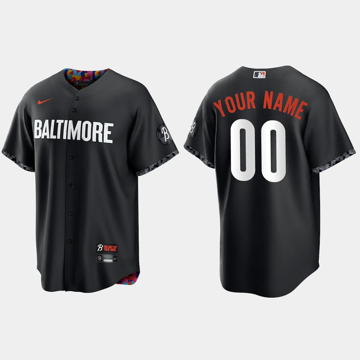 Baltimore Orioles Custom 2023 City Connect Jersey - Black