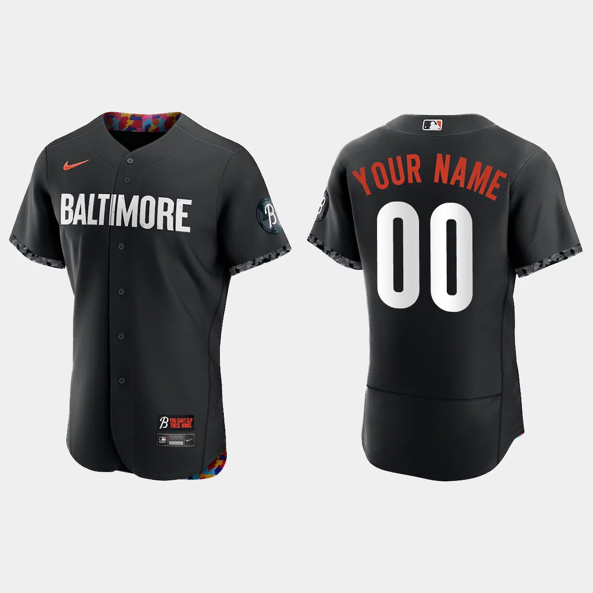 Baltimore Orioles Custom 2023 City Connect Jersey - Black