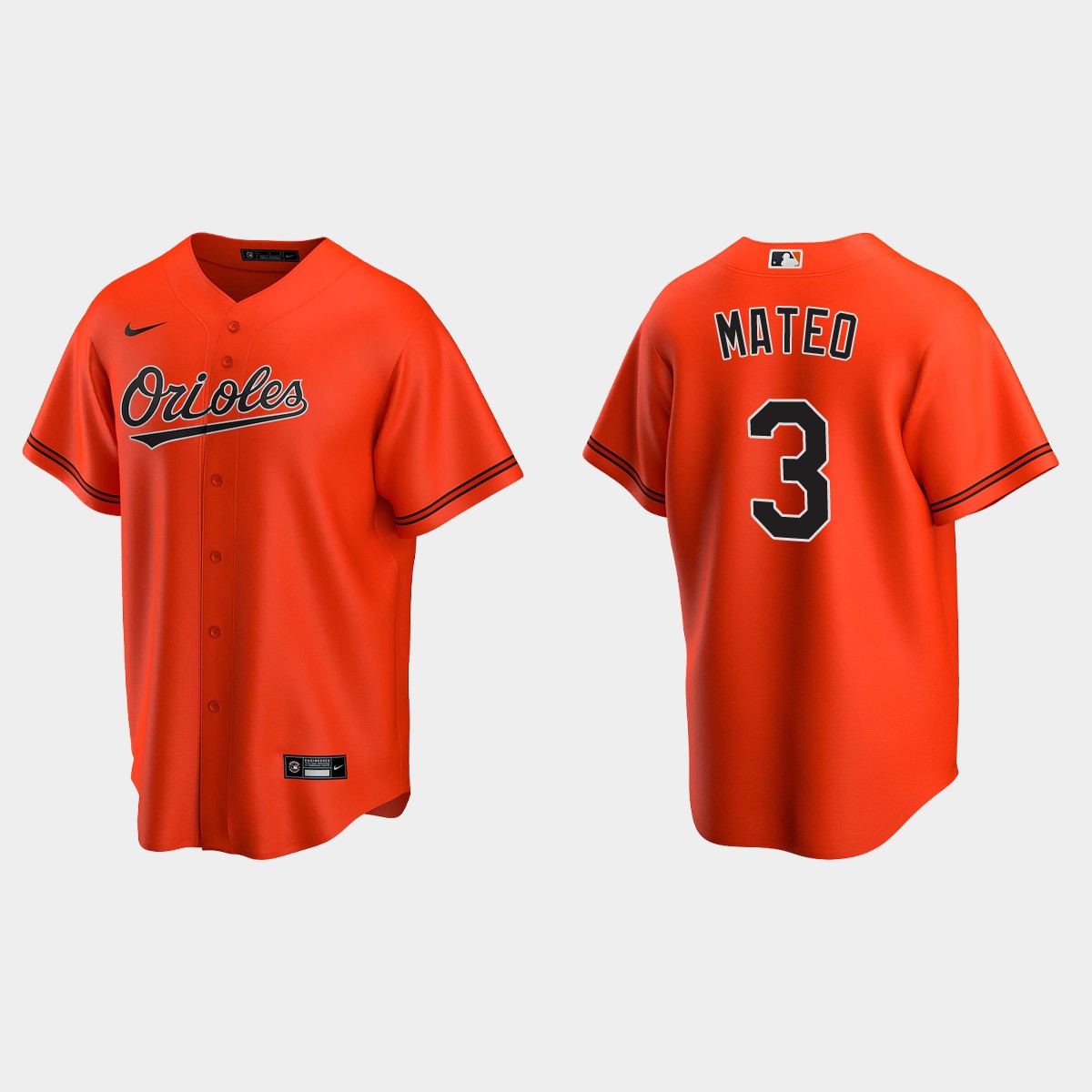Baltimore Orioles Jorge Mateo Alternate Jersey - Orange