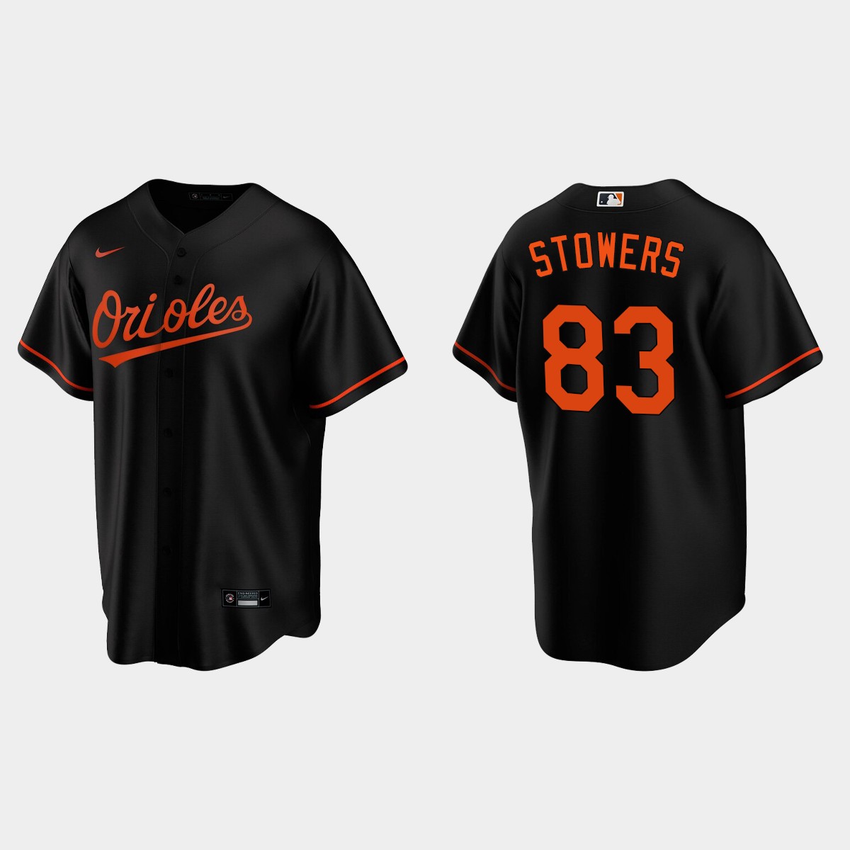 Baltimore Orioles Kyle Stowers Alternate Jersey - Black