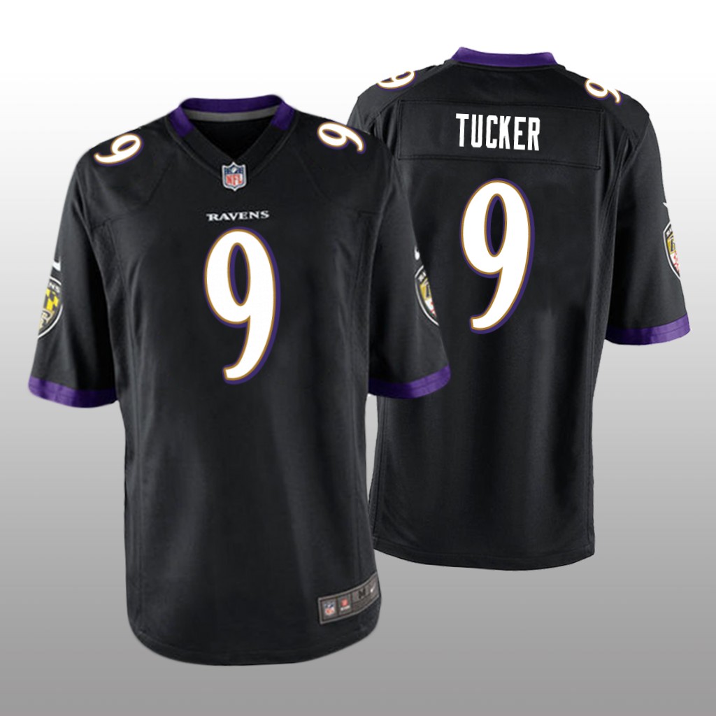Baltimore Ravens 9 Black Mens Justin Tucker Game Jersey Katinatsports Store