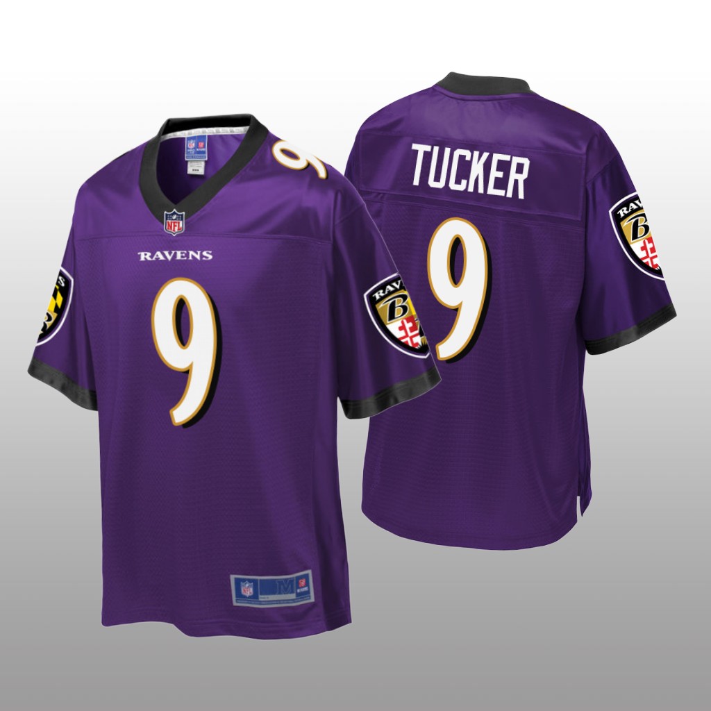 Baltimore Ravens #9 Purple Justin Tucker Pro Line Jersey - Youth