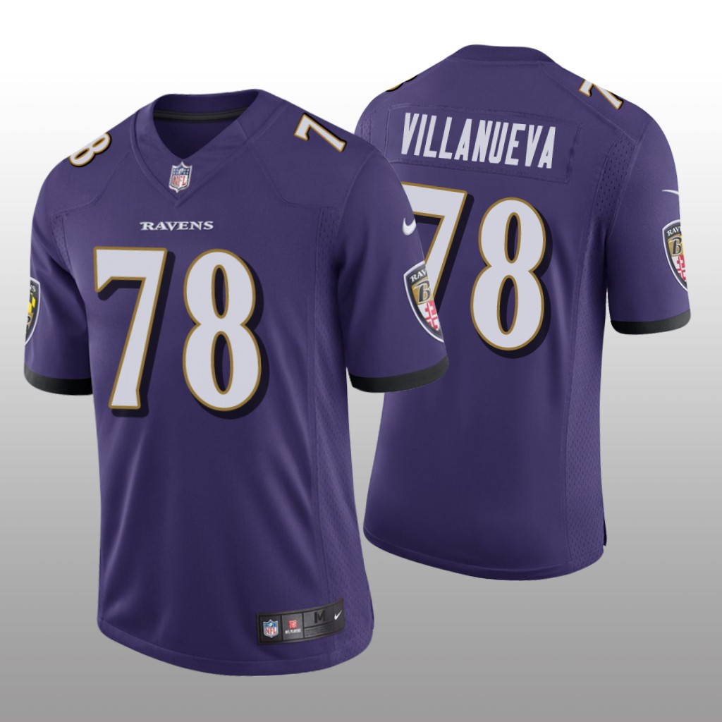 Baltimore Ravens Alejandro Villanueva Purple Jersey Vapor Limited Vapor Limited - Men's