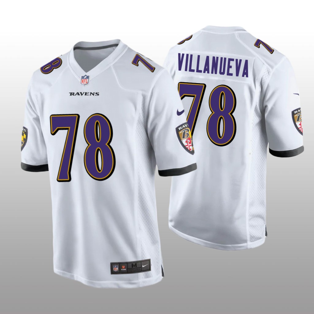 Baltimore Ravens Alejandro Villanueva White Jersey Game - Men's
