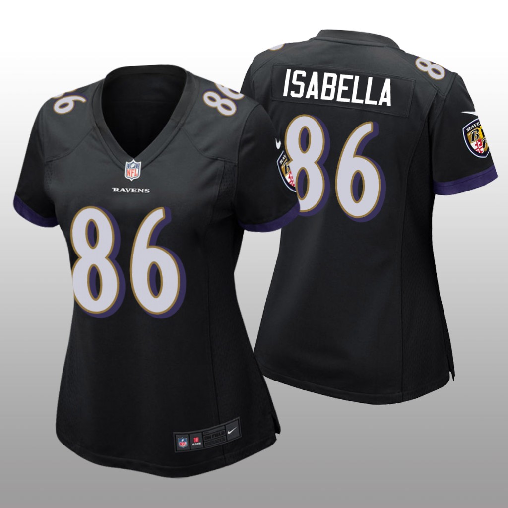 Baltimore Ravens Andy Isabella Black Jersey Game - Women's