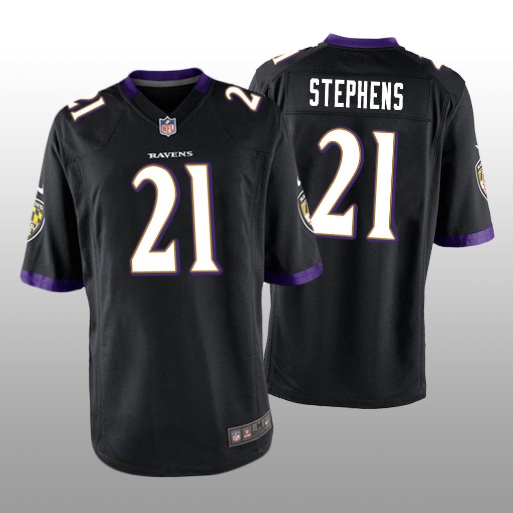Baltimore Ravens Brandon Stephens Black Jersey Game - Men's