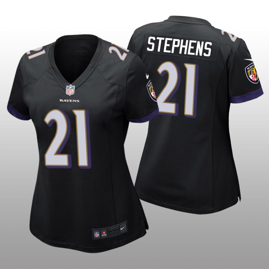 Baltimore Ravens Brandon Stephens Black Jersey Game - Women's