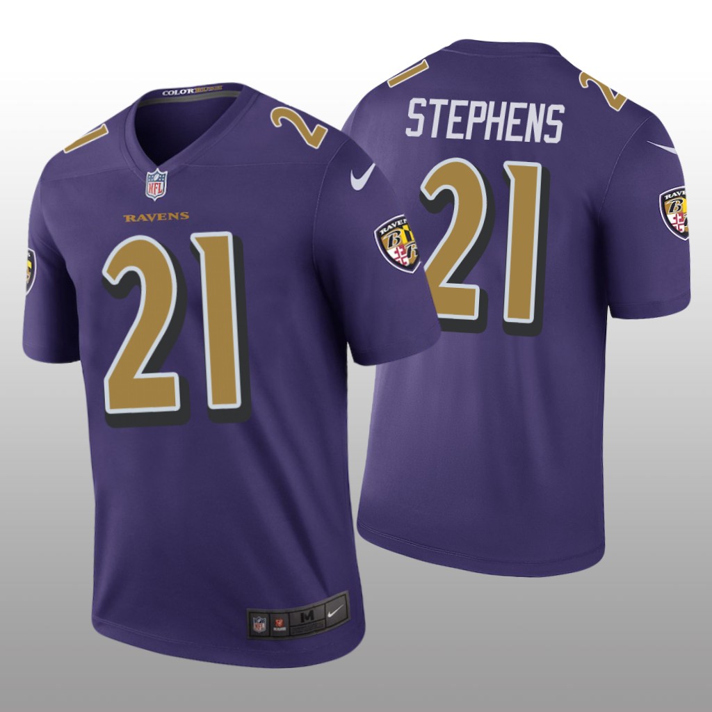 Baltimore Ravens Brandon Stephens Purple Jersey Color Rush Legend - Men's