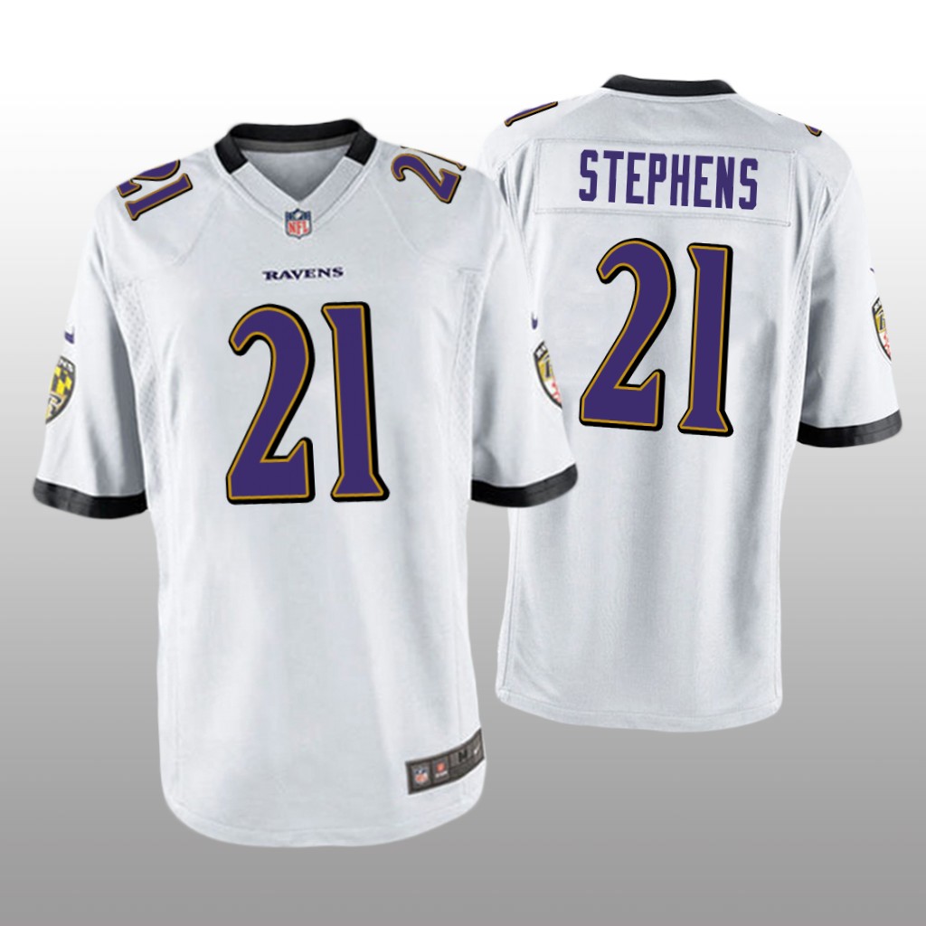 Baltimore Ravens Brandon Stephens White Jersey Game - Men's