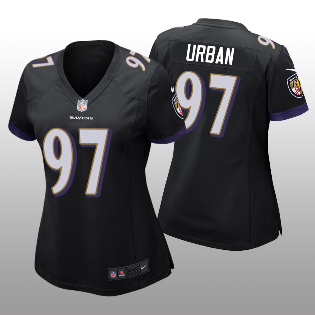 Baltimore Ravens Brent Urban Black Jersey Game - Women's