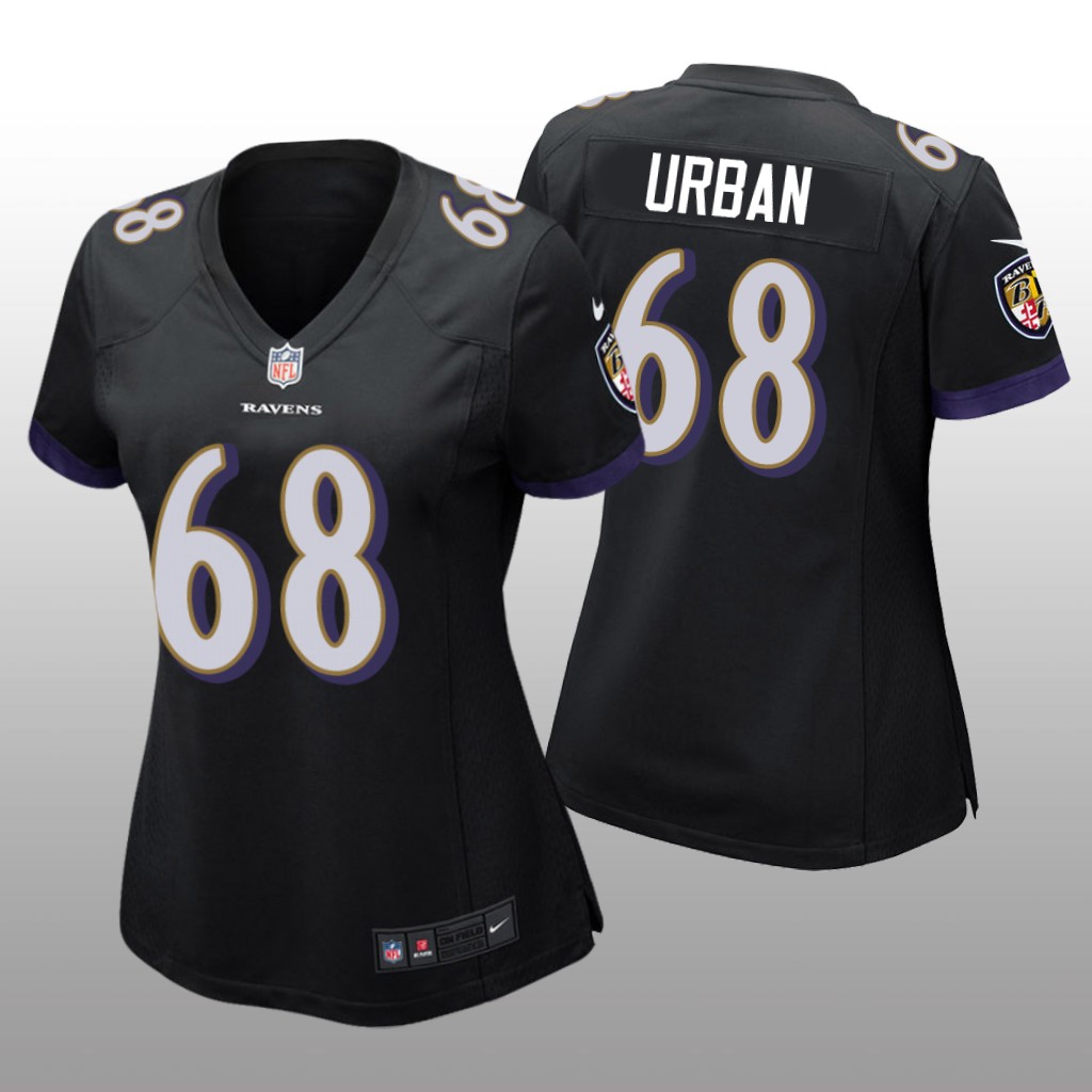 Baltimore Ravens Brent Urban Black Jersey Game - Women's