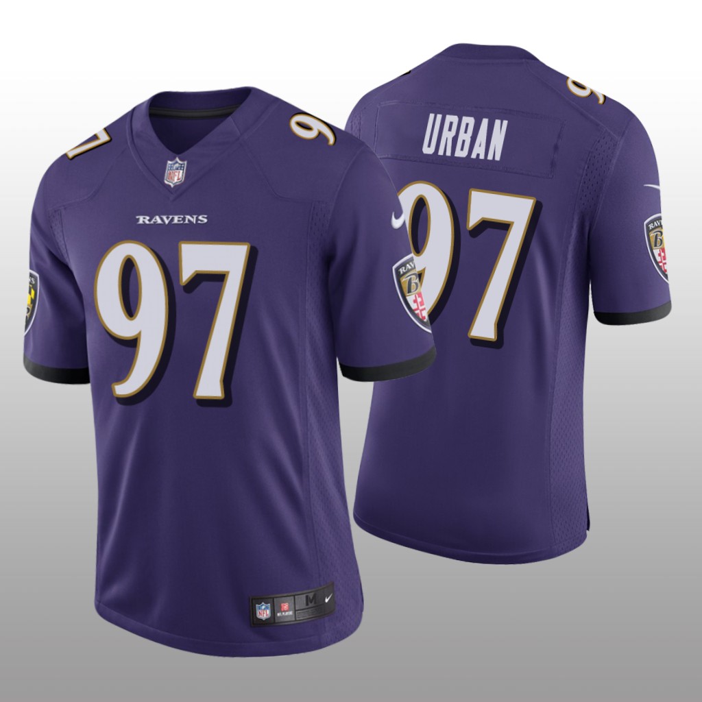 Baltimore Ravens Brent Urban Purple Jersey Vapor Limited - Men's