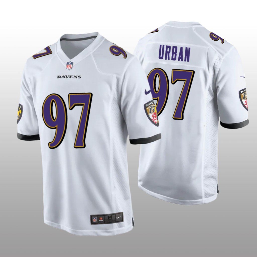 Baltimore Ravens Brent Urban White Jersey Game - Men's