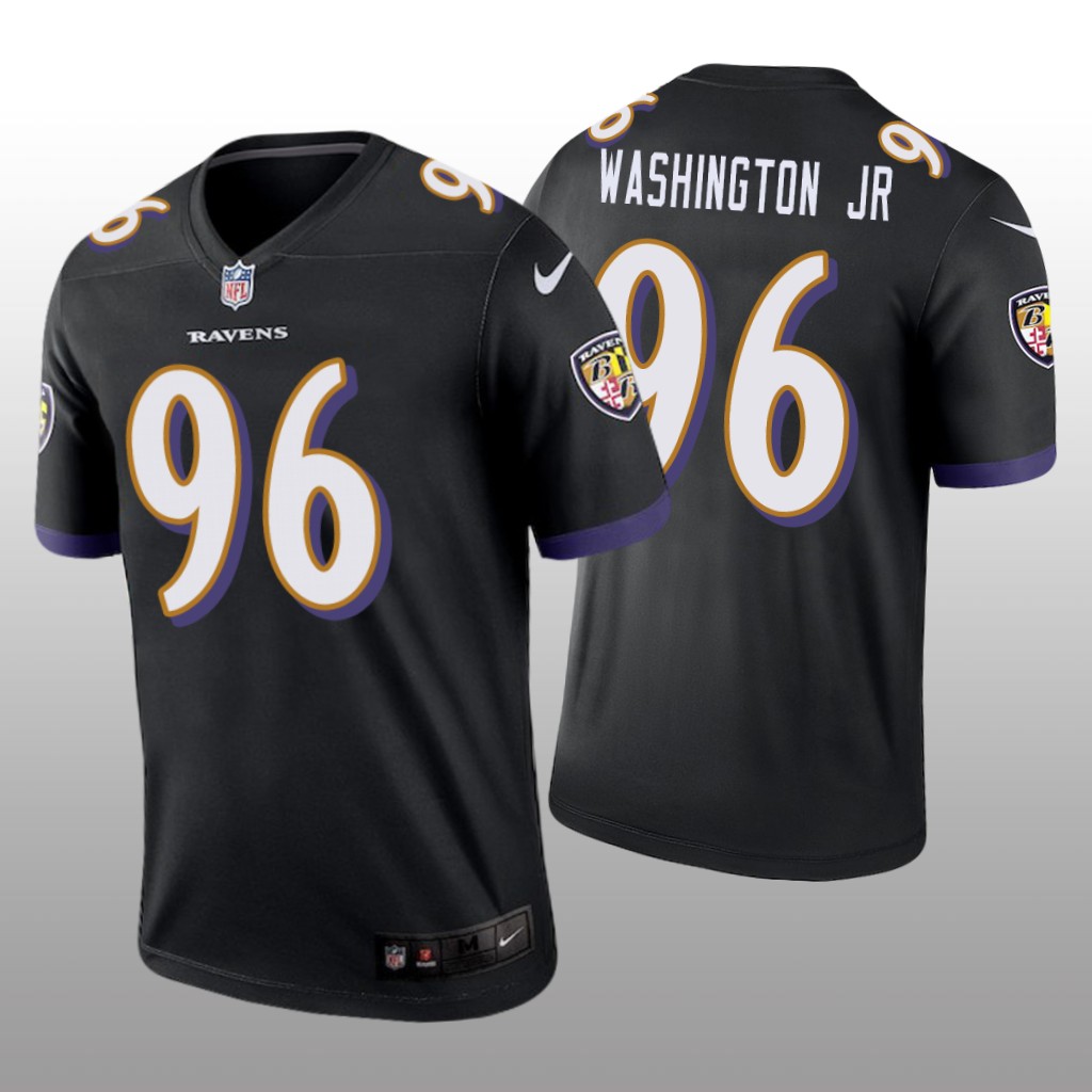 Baltimore Ravens Broderick Washington Jr. Black Jersey Legend - Men's