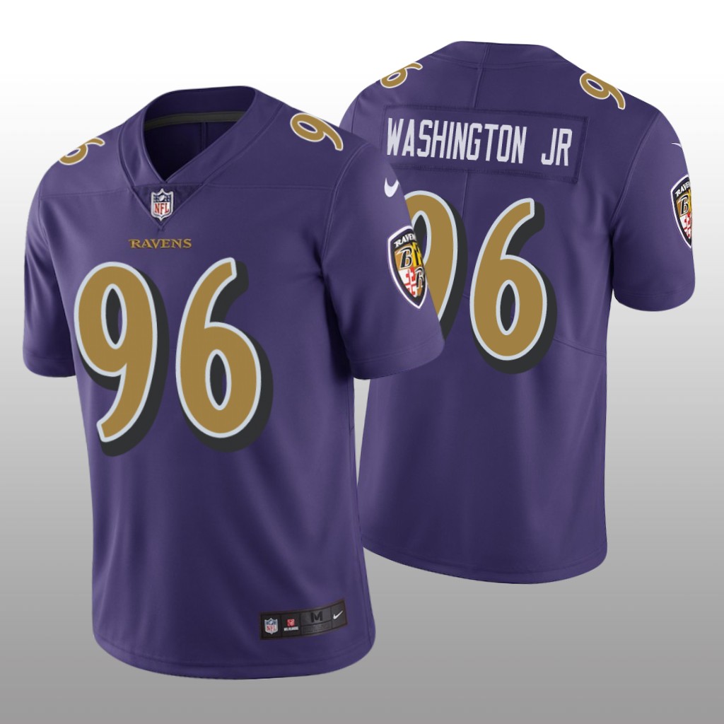 Baltimore Ravens Broderick Washington Jr. Purple Jersey Color Rush Limited - Men's