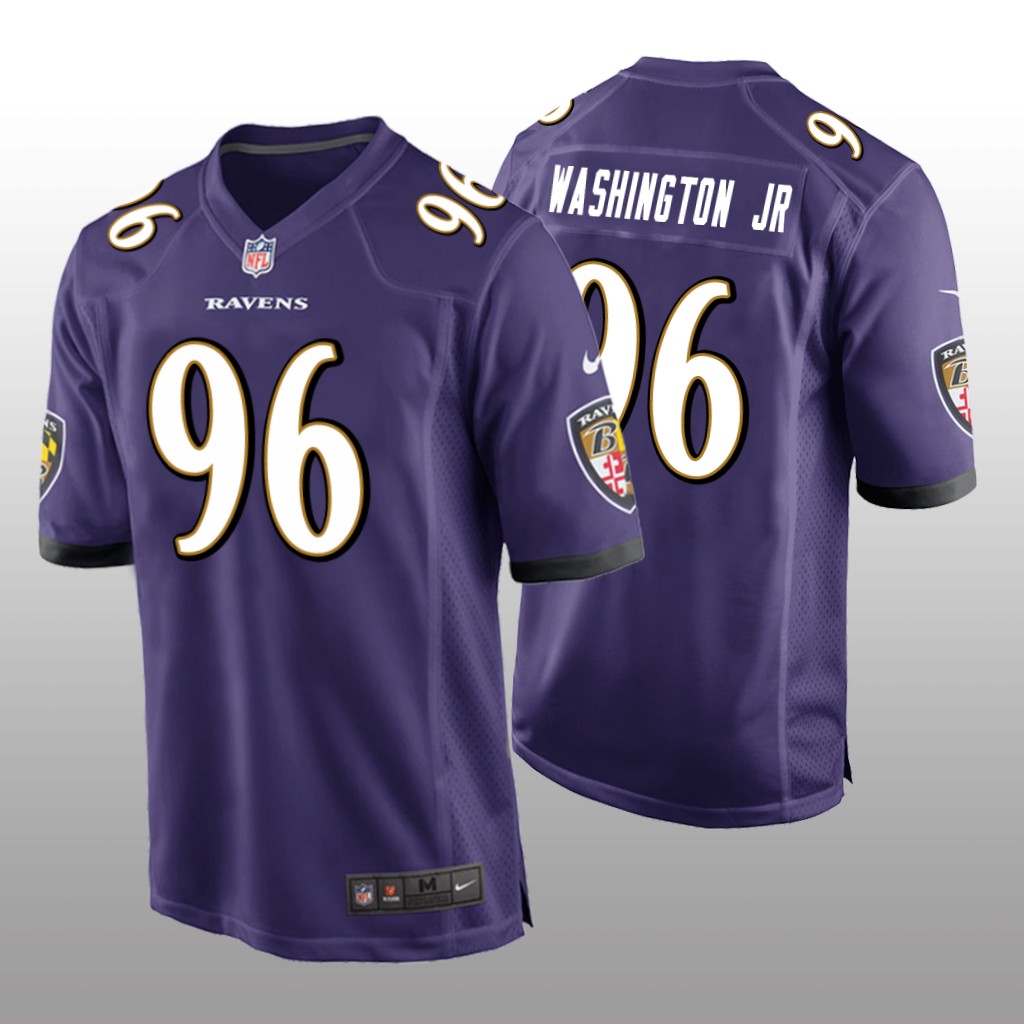 Baltimore Ravens Broderick Washington Jr. Purple Jersey Game - Men's
