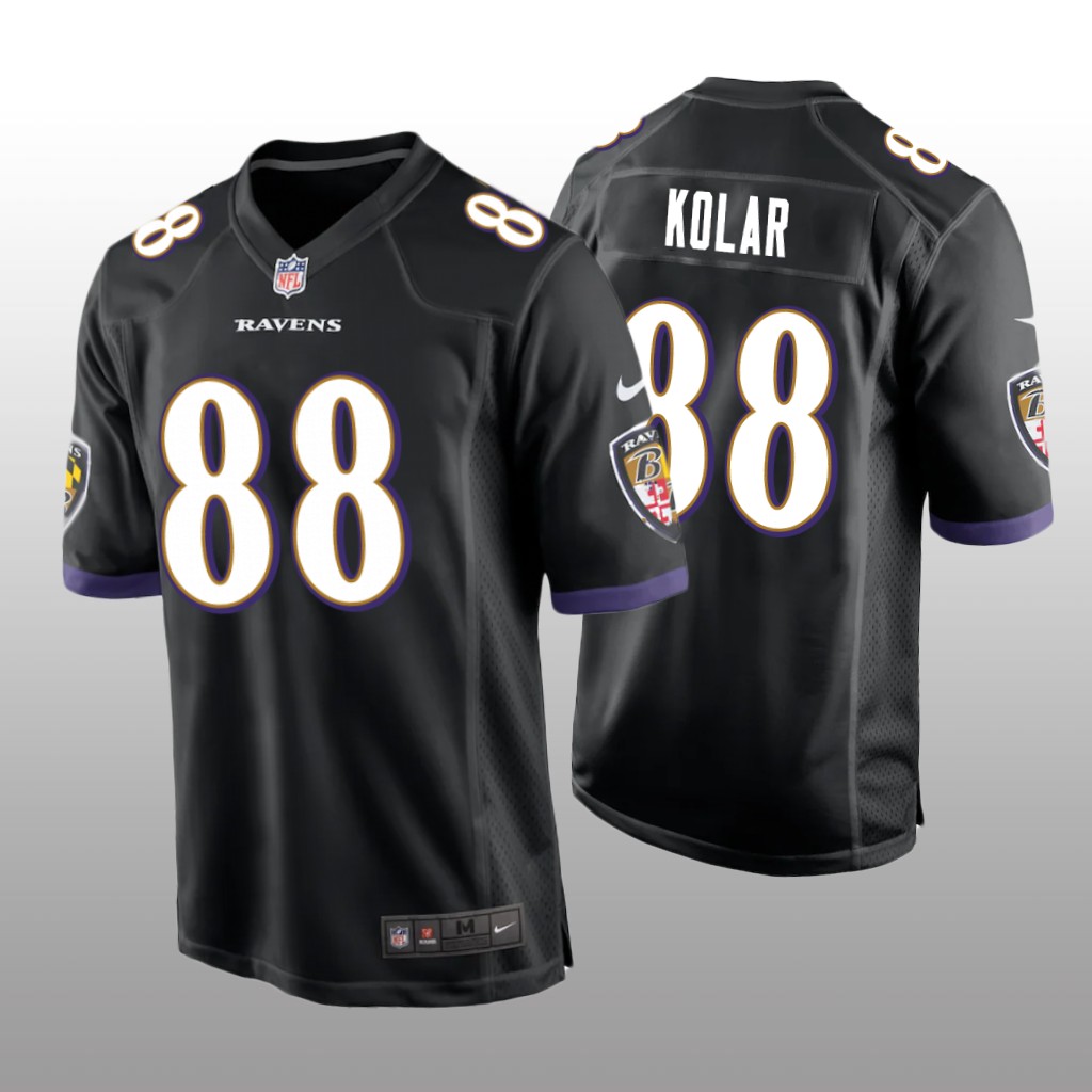 Baltimore Ravens Charlie Kolar Black Jersey Game - Men's