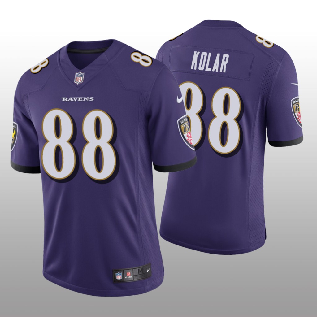 Baltimore Ravens Charlie Kolar Purple Jersey Vapor Limited - Men's