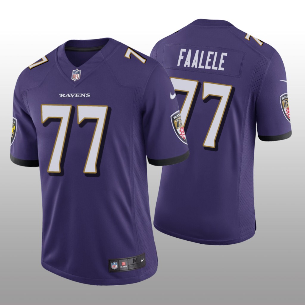 Baltimore Ravens Daniel Faalele Purple Jersey Vapor Limited - Men's