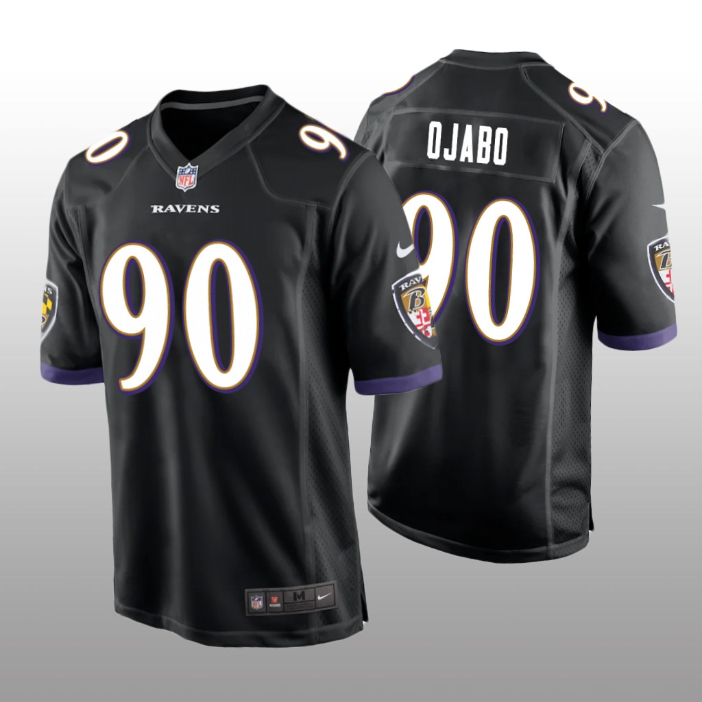 Baltimore Ravens David Ojabo Black Jersey Game - Men's