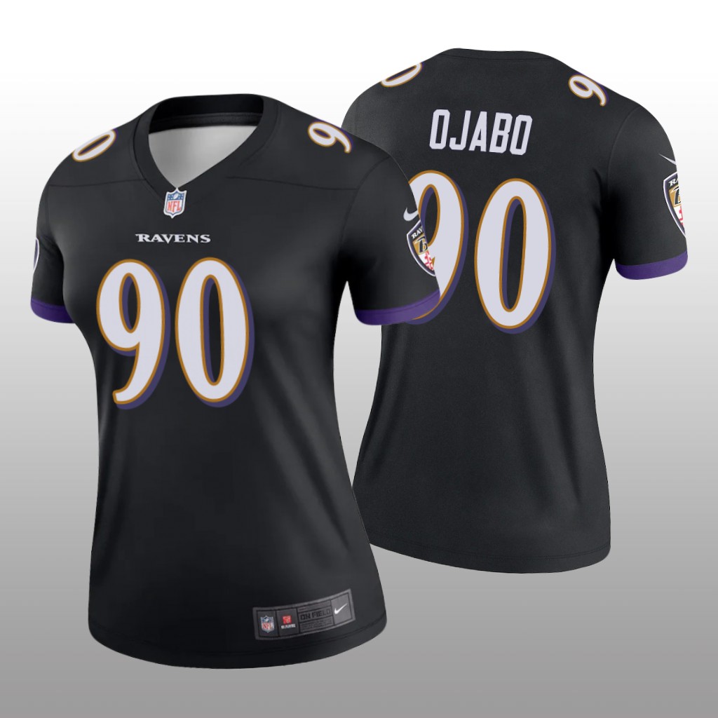 Baltimore Ravens David Ojabo Black Jersey Legend - Women's