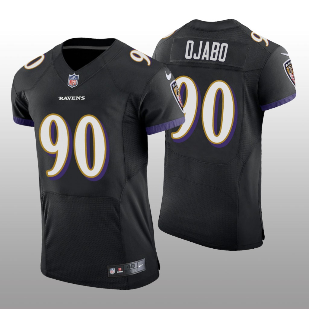 Baltimore Ravens David Ojabo Black Jersey Vapor Elite Men's