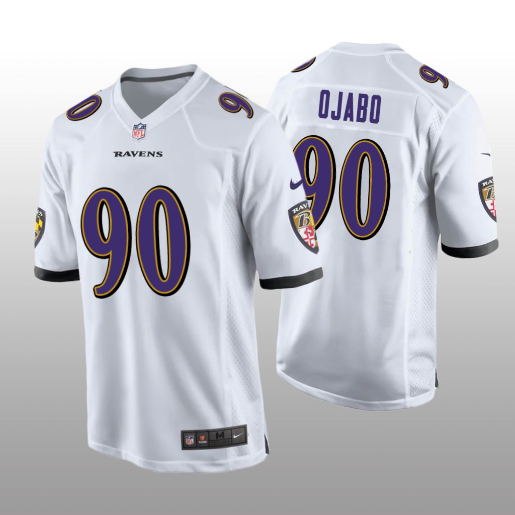 Baltimore Ravens David Ojabo White Jersey Game - Men's