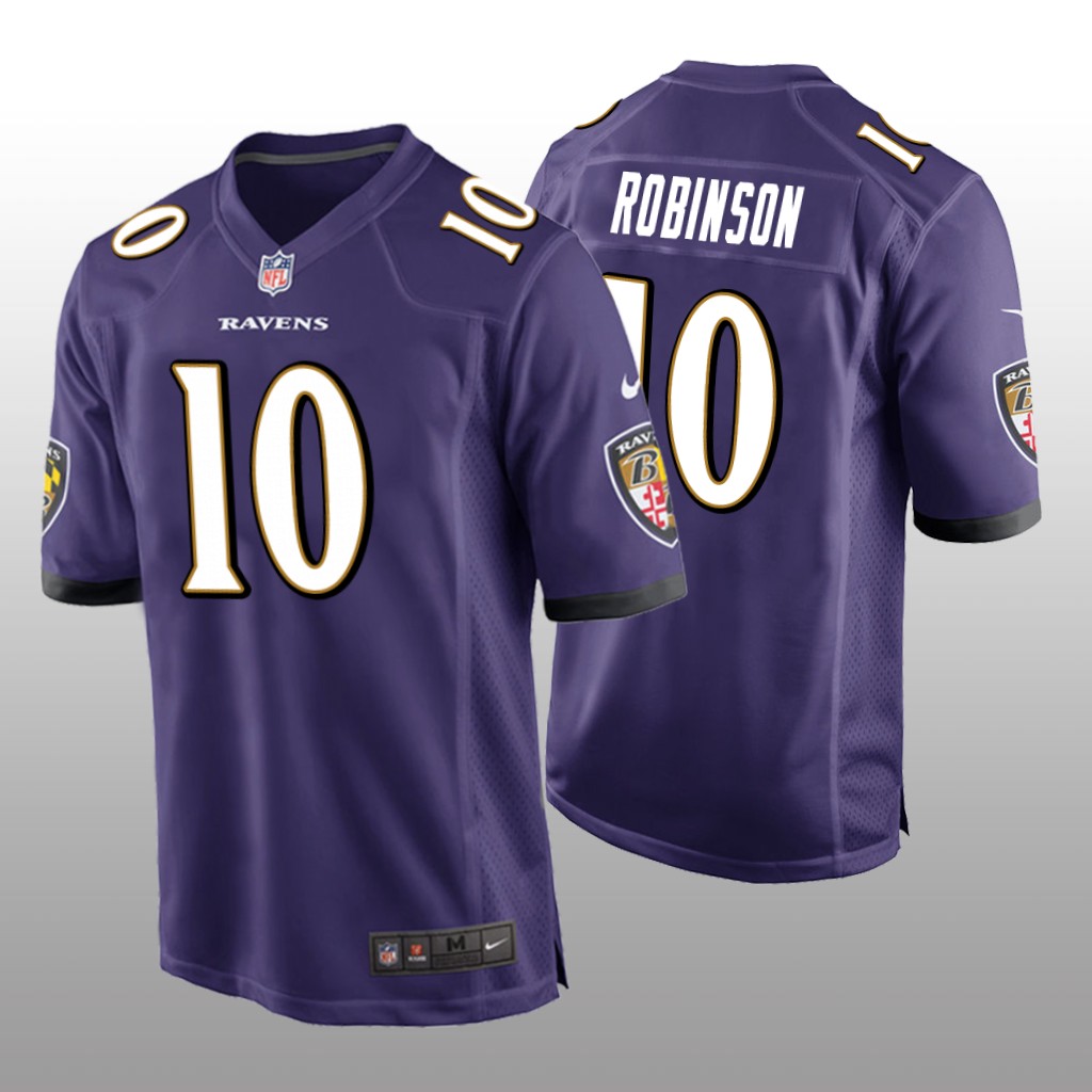 Baltimore Ravens Demarcus Robinson Purple Jersey Game - Men's