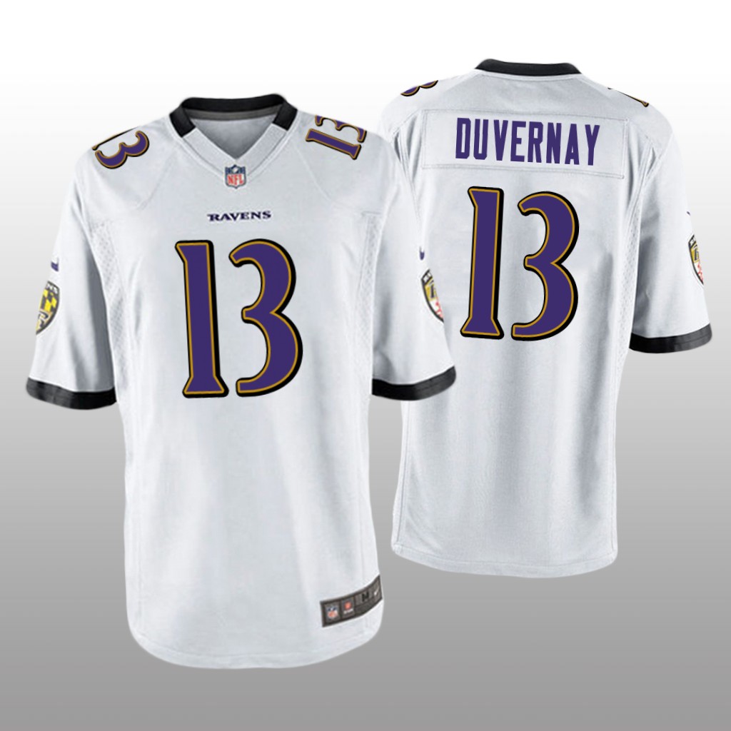 Baltimore Ravens Devin Duvernay White Jersey Game - Men's