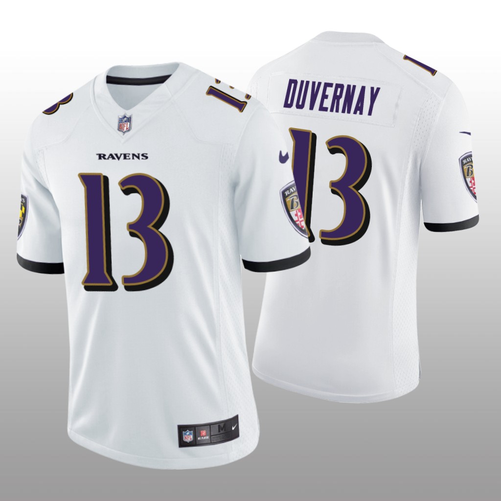 Baltimore Ravens Devin Duvernay White Jersey Vapor Limited - Men's
