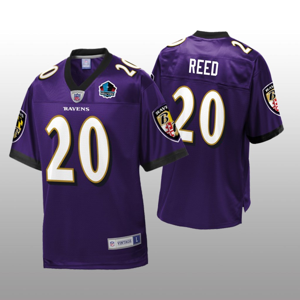 Baltimore Ravens Ed Reed Purple 2019 Hall of Fame Jersey - Men's