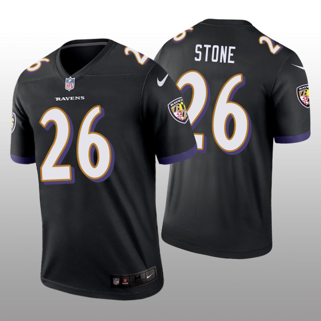 Baltimore Ravens Geno Stone Black Jersey Legend - Men's