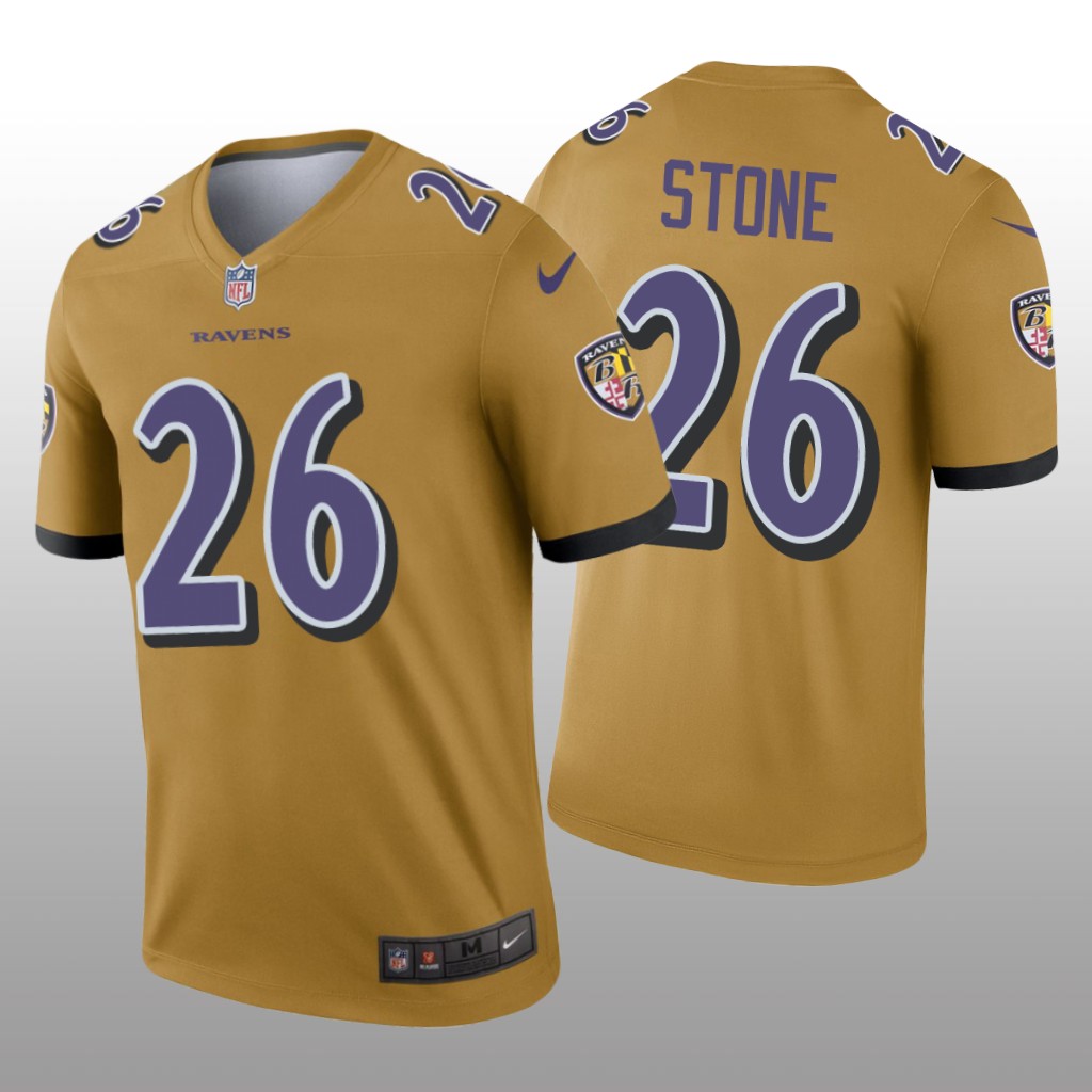 Baltimore Ravens Geno Stone Gold Jersey Inverted Legend - Men's
