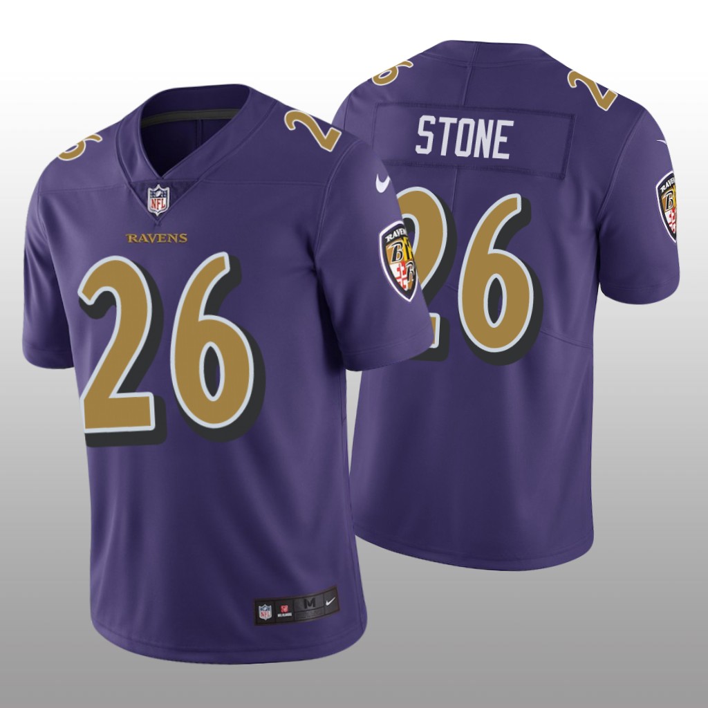 Baltimore Ravens Geno Stone Purple Jersey Color Rush Limited - Men's