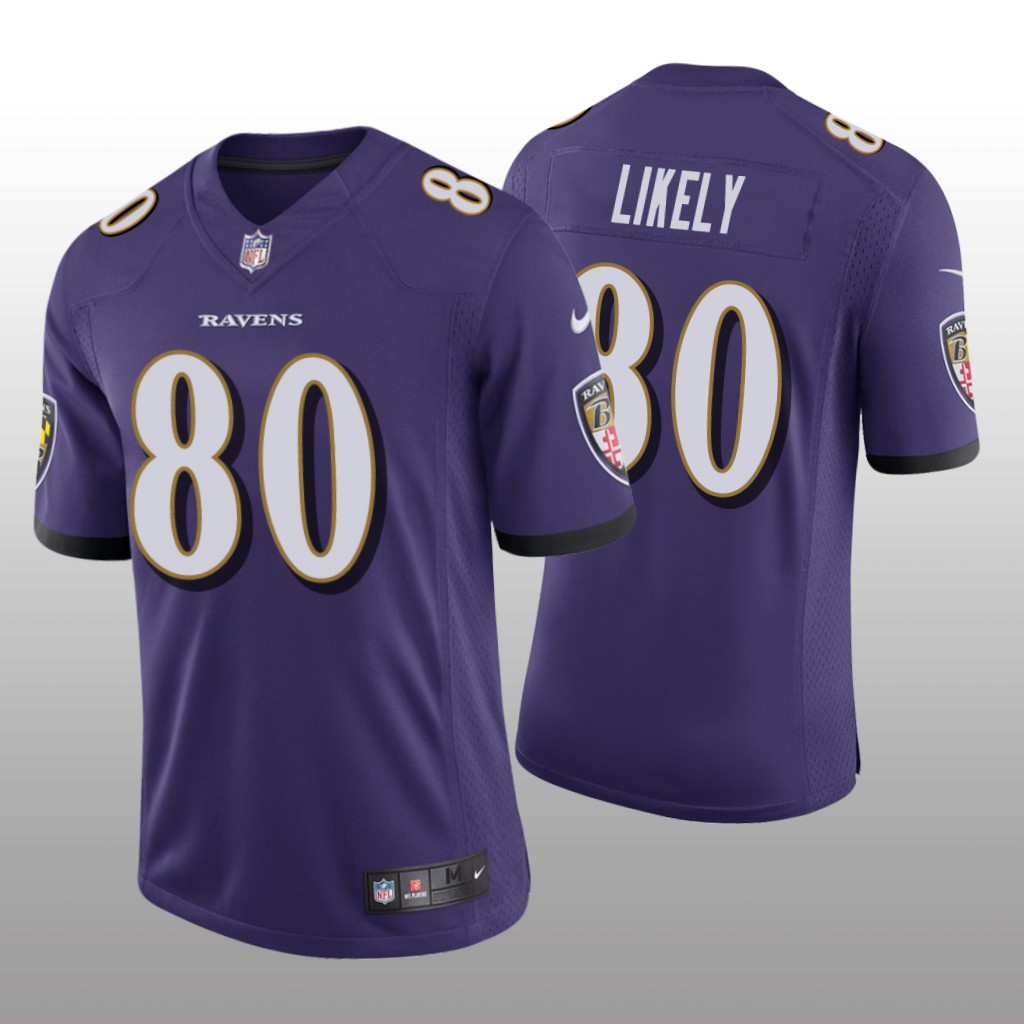 Baltimore Ravens Isaiah Likely Purple Jersey Vapor Limited - Men's