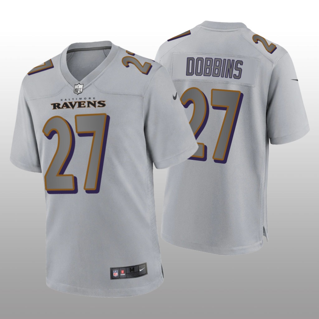 Baltimore Ravens J.K. Dobbins Gray Jersey Atmosphere Fashion Game - Men's