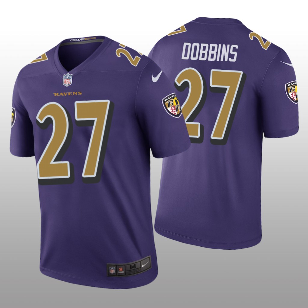 Baltimore Ravens J.K. Dobbins Purple Jersey Color Rush Legend - Men's