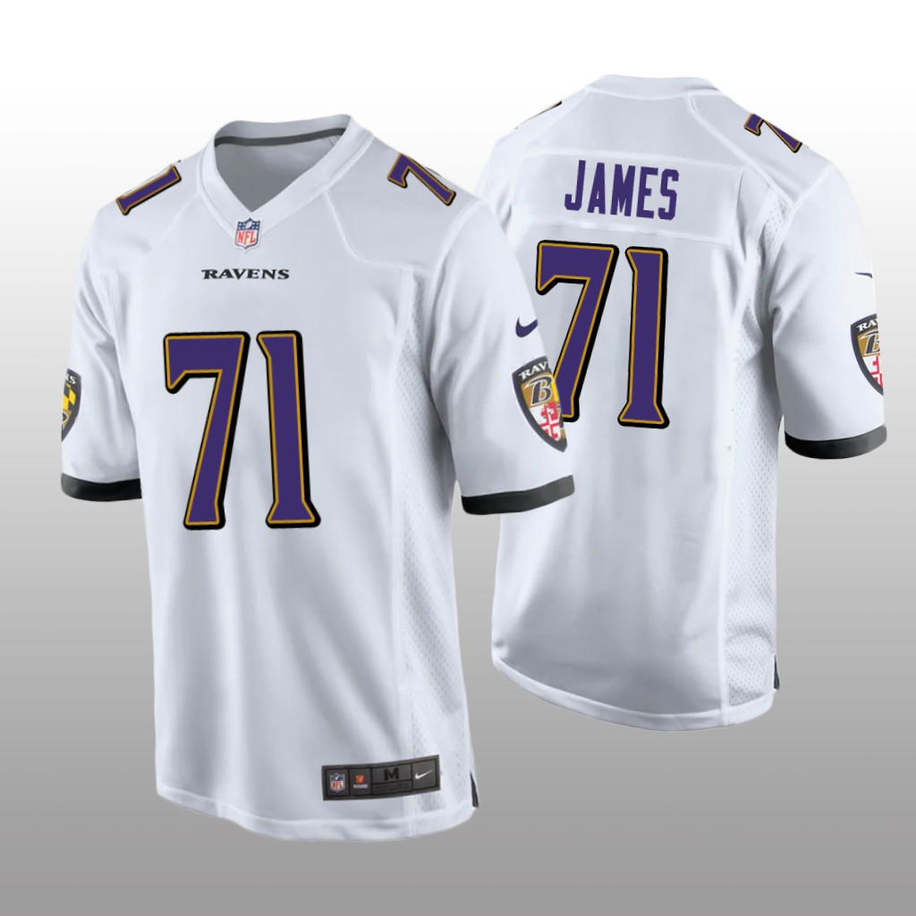 Baltimore Ravens Ja'Wuan James White Jersey Game - Men's