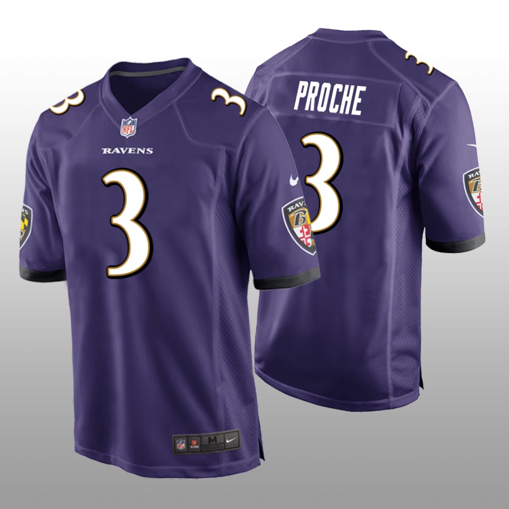 Baltimore Ravens James Proche Purple Jersey Game - Men's