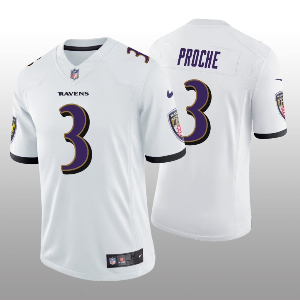 Baltimore Ravens James Proche White Jersey Vapor Limited Vapor Limited - Men's