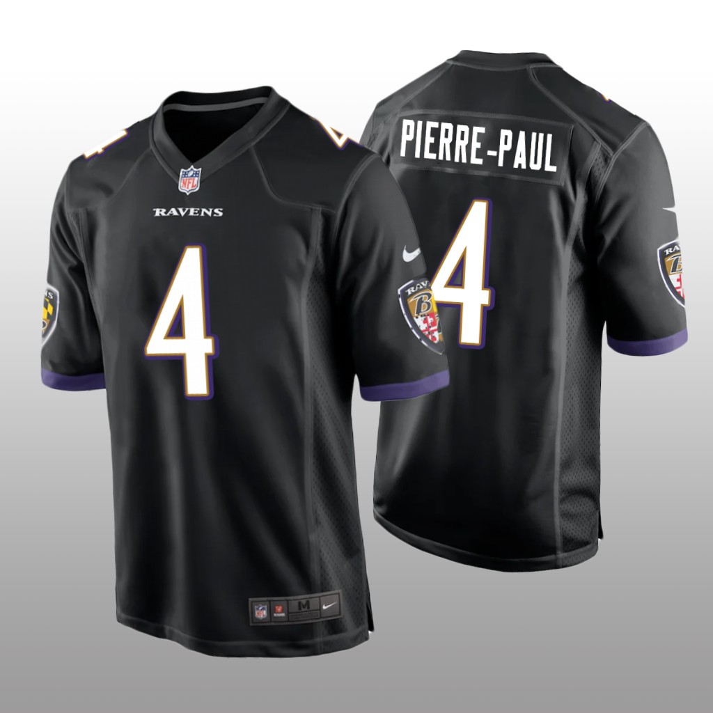 Baltimore Ravens Jason Pierre-Paul Black Jersey Game - Men's
