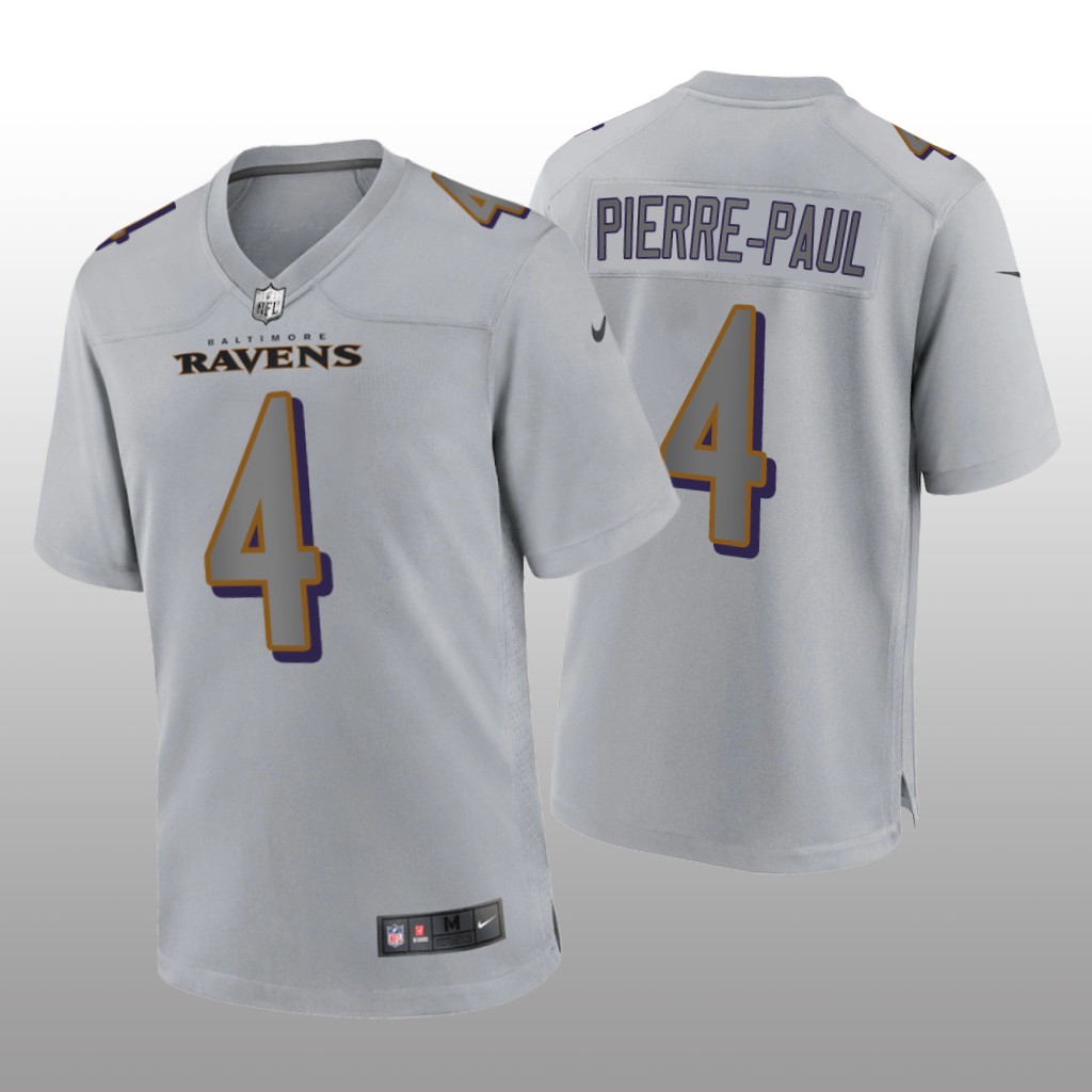 Baltimore Ravens Jason Pierre-Paul Gray Jersey Atmosphere Fashion Game - Men's