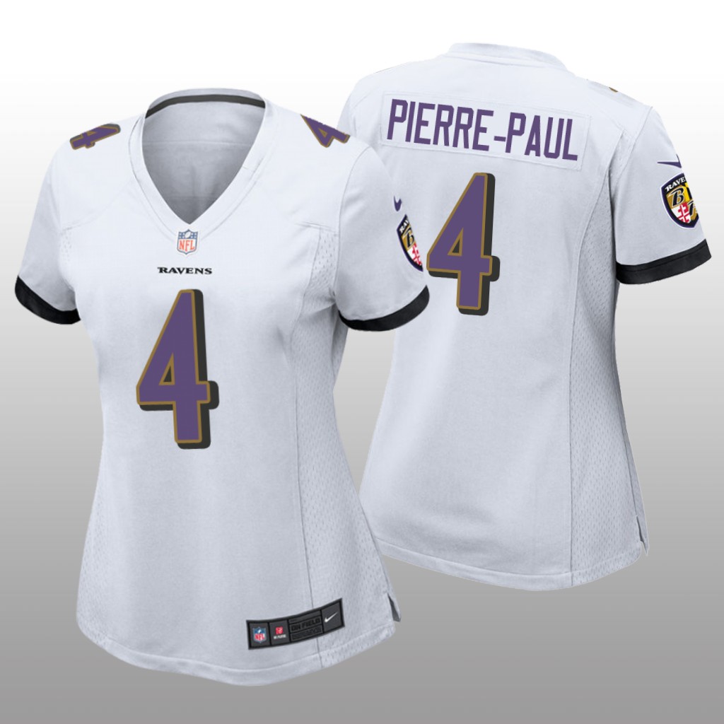 Baltimore Ravens Jason Pierre-Paul White Jersey Game - Women's