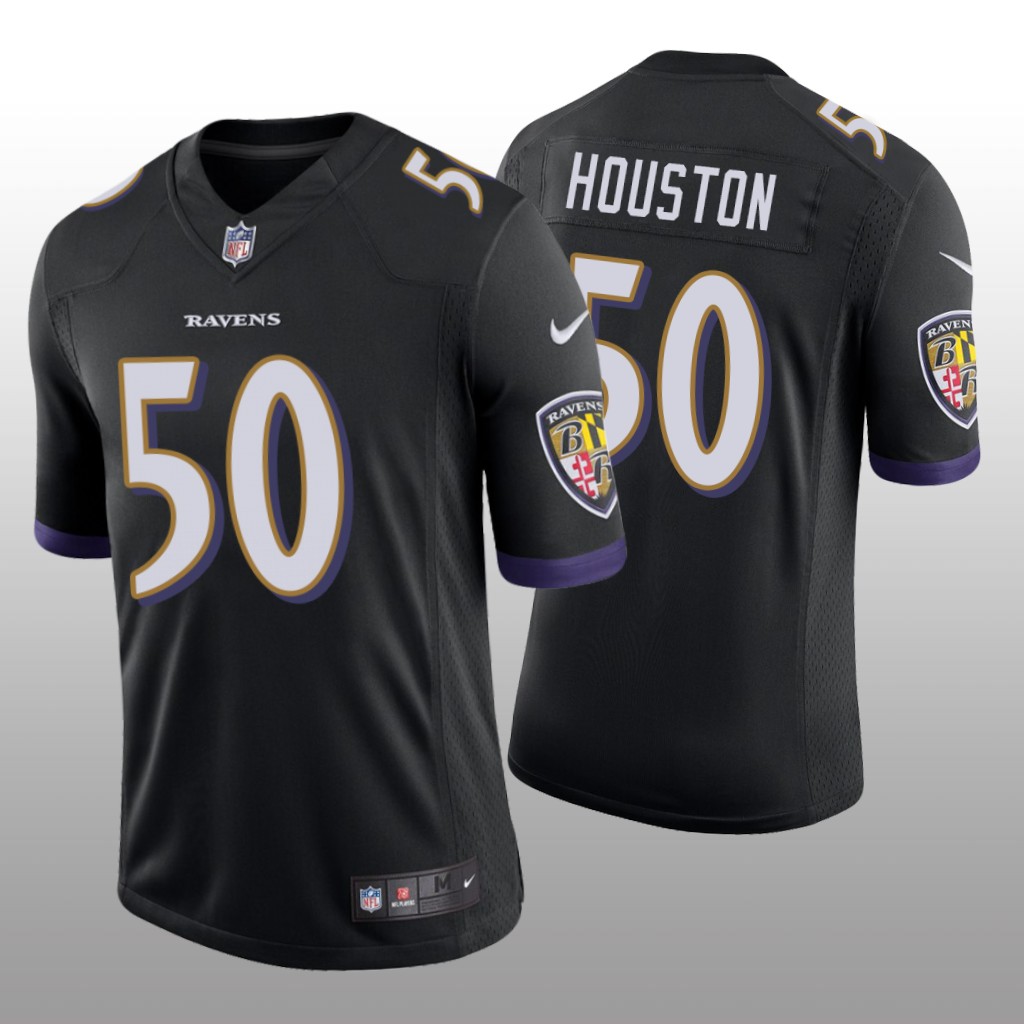 Baltimore Ravens Justin Houston Black Jersey Vapor Limited - Men's
