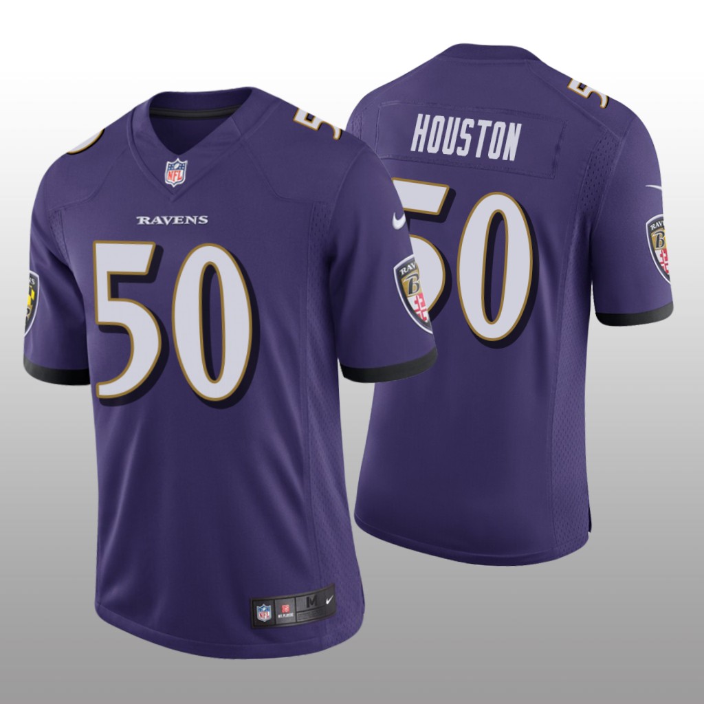 Baltimore Ravens Justin Houston Purple Jersey Vapor Limited - Men's